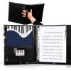 Musfunny Black Sheet Music Folder PU Material-7