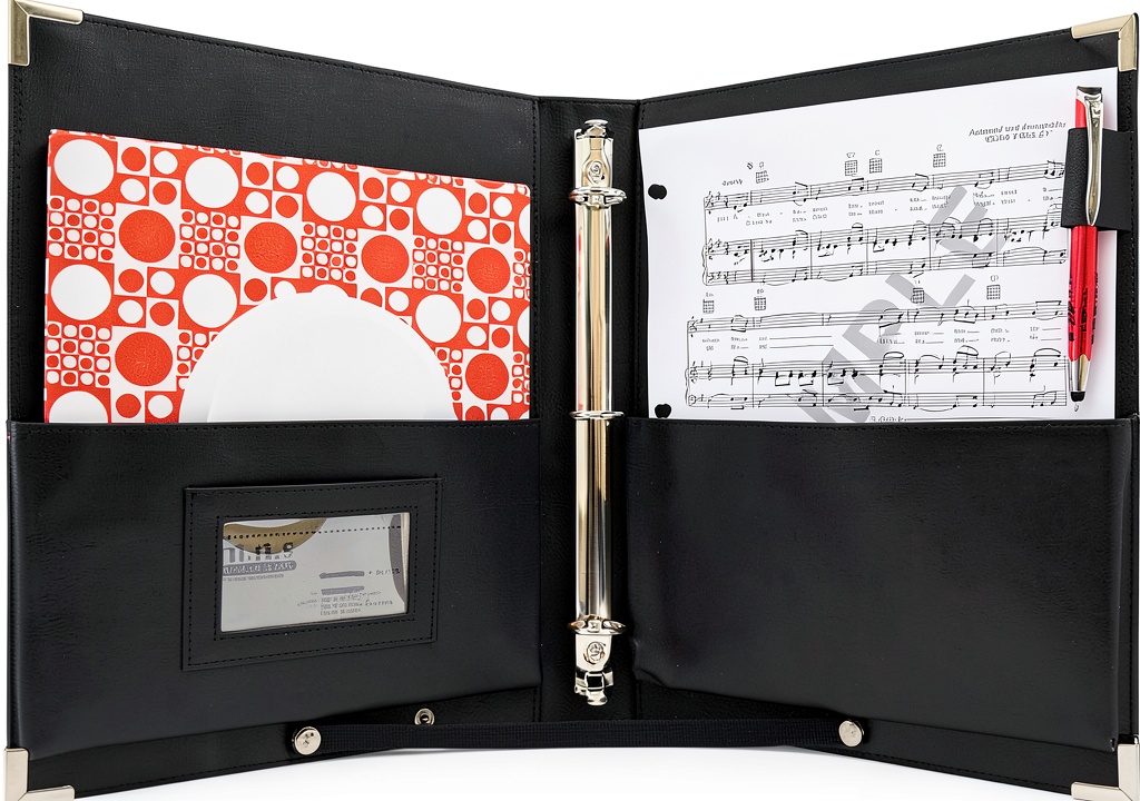 MSP Portfolio Musical Sheet Holder with sheet music inside