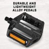 Mongoose Black Alloy Steel Bike Pedals for Adults-2