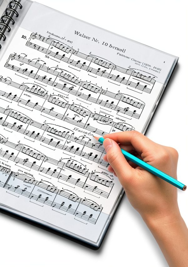 Sheet Music Folder meccaline Black PP 80 Sheets-1