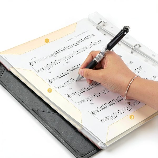 Rockhouse Music Folder Faux Leather Organizer-2