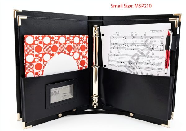 MSP Portfolio Musical Sheet Holder Faux Leather Binder-2
