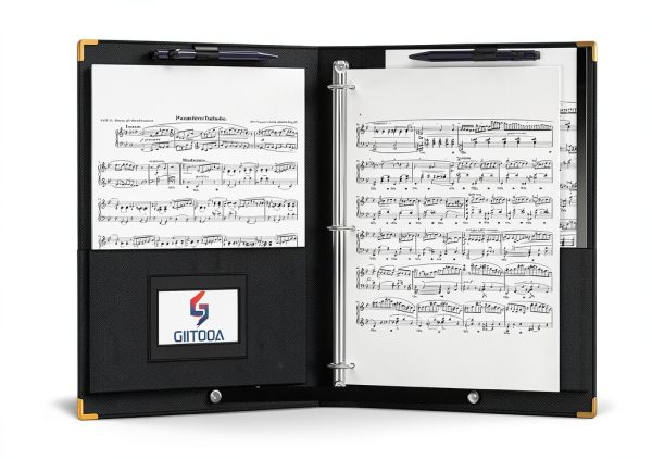Choral Music Folders by GIITOOA - Faux Leather 3 Ring Binder-6