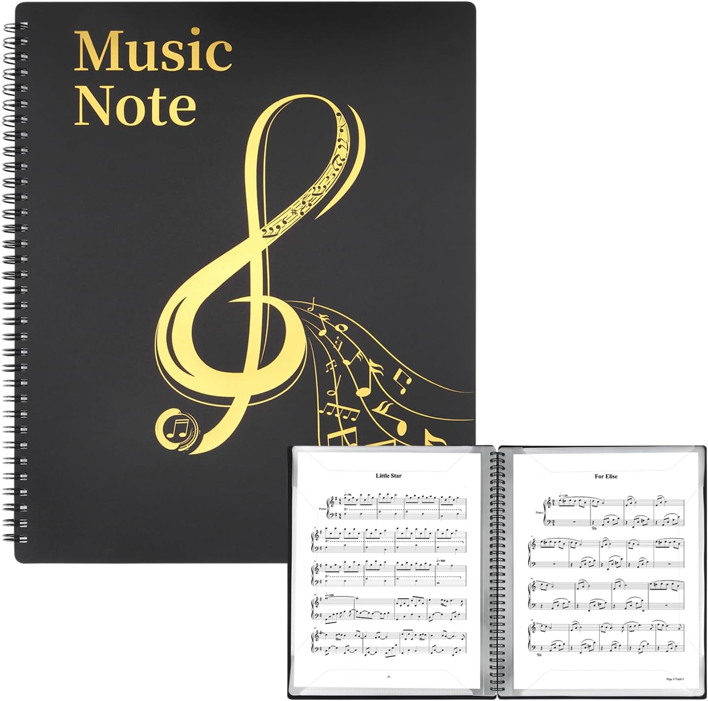 MUDOR sheet music folders on a music stand