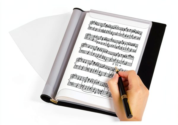 tutata Sheet Music Folder Black PP Binder 52 Sheet-2