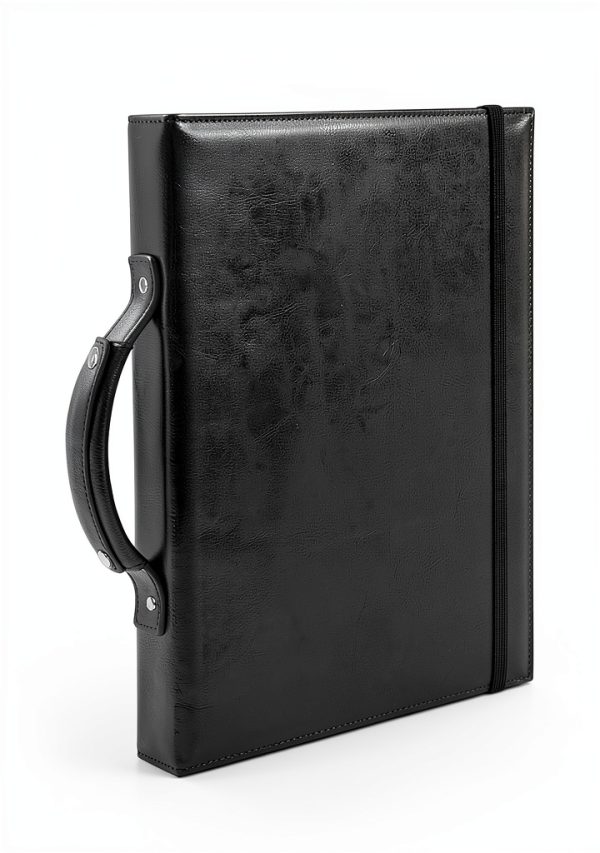 Sheet Music Folder tutata Faux Leather Black-3