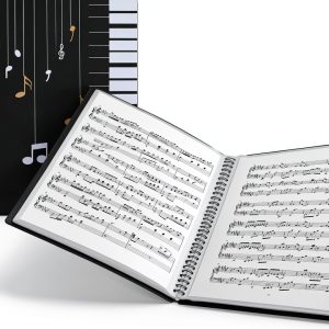 Tideme 120 Page Music Folder for Musicians-0