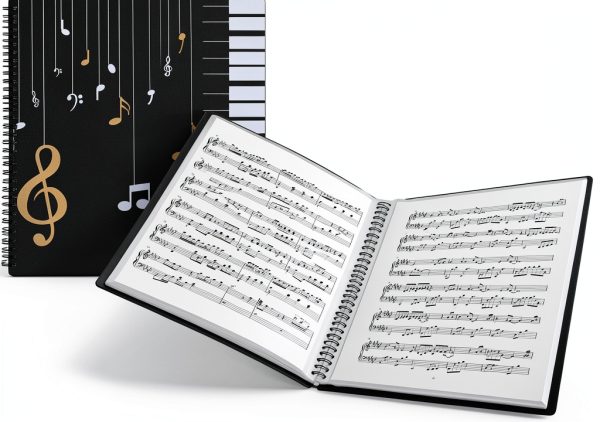 Tideme 120 Page Music Folder for Musicians-0