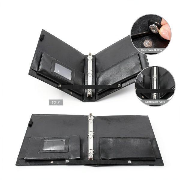 Musfunny Black Sheet Music Folder PU Material-3