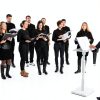 Faux Leather Music Folder MQ-Choral Music Black-5