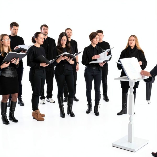 Faux Leather Music Folder MQ-Choral Music Black-5