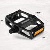 Mongoose Black Alloy Steel Bike Pedals for Adults-5
