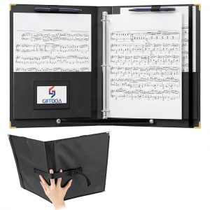 Choral Music Folders by GIITOOA - Faux Leather 3 Ring Binder-0
