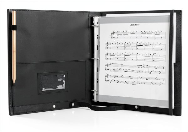 MUDOR Choir Folder Vegan Leather Music Binder-0