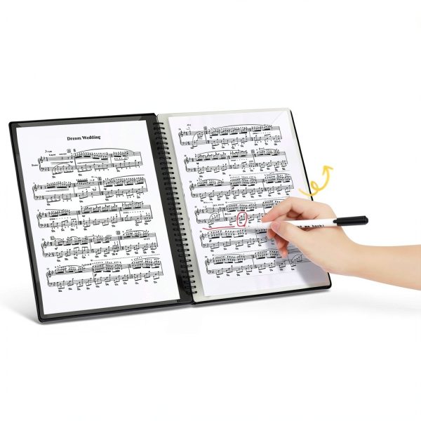 Fansjoy Sheet Music Folder Black Polypropylene-3