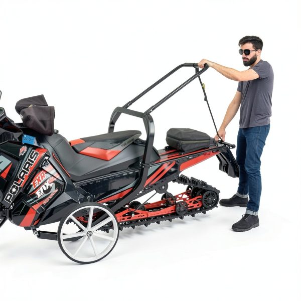 Snowmobile Dolly Black Ice Heavy‑Duty Alloy Steel-2