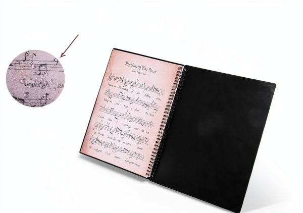 JIANTA Sheet Music Folder Black Plastic A4-2
