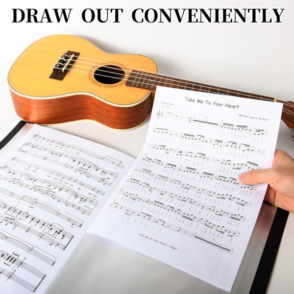 NKG Sheet Music Folder Waterproof Polypropylene-3