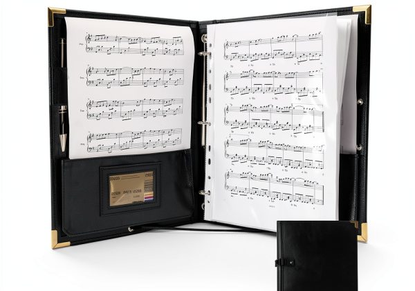 Sheet Music Folder GraduatePro Black Elastic Design-0