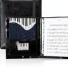 Musfunny Black Sheet Music Folder PU Material-0