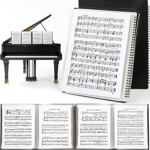 Nagpew Sheet Music Folder Black Polypropylene-0