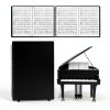 HIMOMO Sheet Music Folder Black Plastic Durable-0