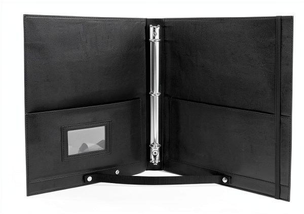 Sheet Music Folder tutata Faux Leather Black-4