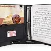 Sheet Music Folder tutata Faux Leather Black-0