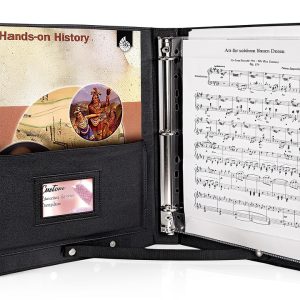 Sheet Music Folder tutata Faux Leather Black-0