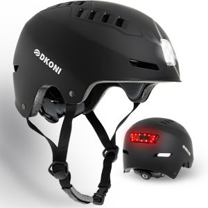 DKONI Bike Helmet with Light Large Pink-0