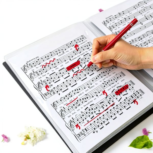 Nagpew Sheet Music Folder Black Polypropylene-3