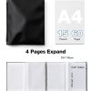 HIMOMO Sheet Music Folder Black Plastic Durable-1