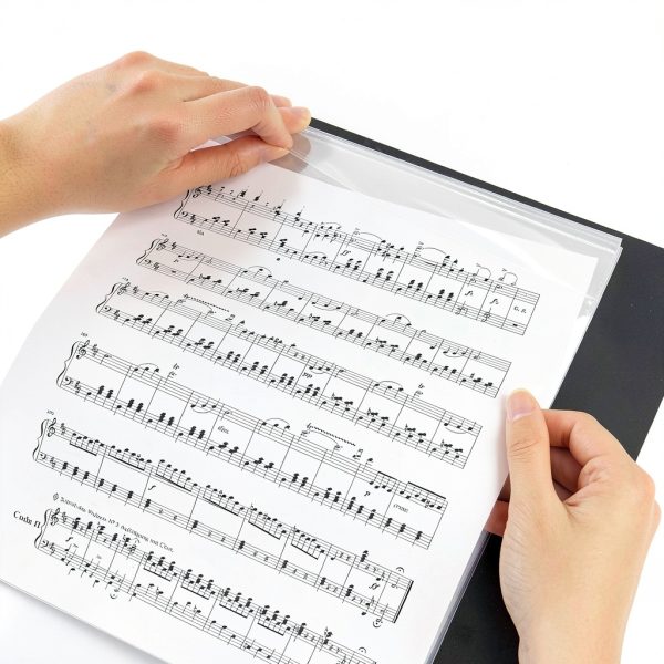 Music Folder tutata Polypropylene 3‑Ring Black-2
