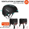 DKONI Bike Helmet with Light Large Pink-5
