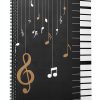 JIANTA Sheet Music Folder Black Plastic A4-7