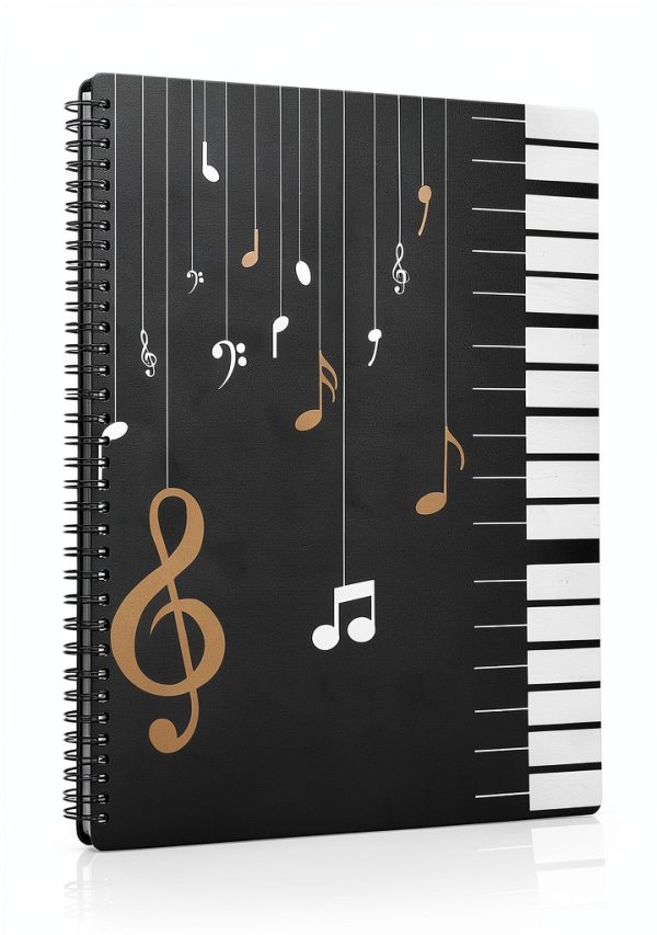 JIANTA Sheet Music Folder Black Plastic A4-7