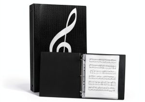 Music Folder tutata Polypropylene 3‑Ring Black-0