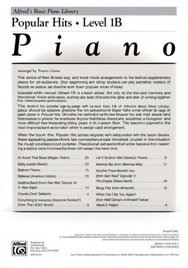 Alfred Music Sheet Music Folders English 24 pages-1