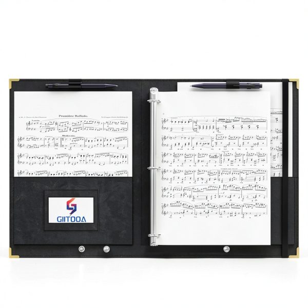 Choral Music Folders by GIITOOA - Faux Leather 3 Ring Binder-2