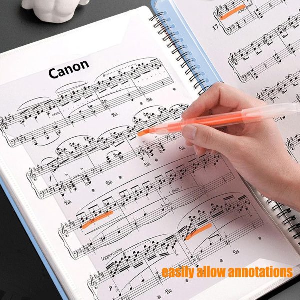 MUDOR Sheet Music Folders Plastic Rectangular-2