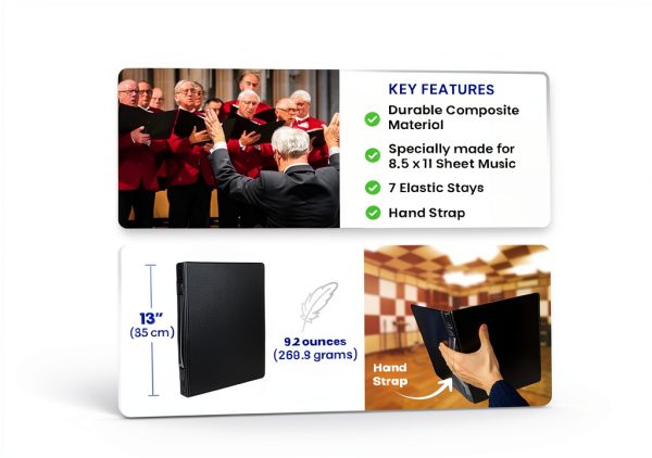 Choral Sheet Music Folder Manhasset Rubber-1