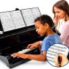HIMOMO Sheet Music Folder Black Plastic Durable-3