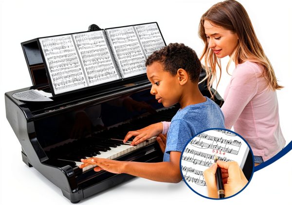 HIMOMO Sheet Music Folder Black Plastic Durable-3