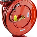 Lincoln 83754 Series Air/Water Hose Reel 50ft Rubber All‑Steel Red-0