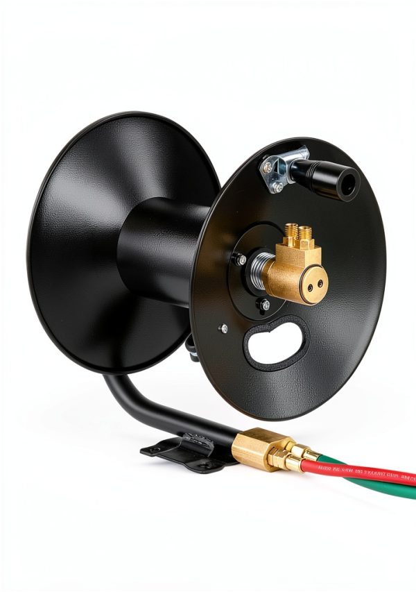 VEVOR Welding Hose Reel Hand Crank 3FT Lead-In Hose Wall Mount Steel-3