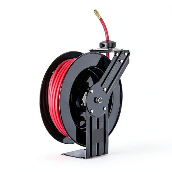 Air Hose Reel ReelWorks 3/8 inch x 50ft Duty Hybrid Polymer 300PSI-0