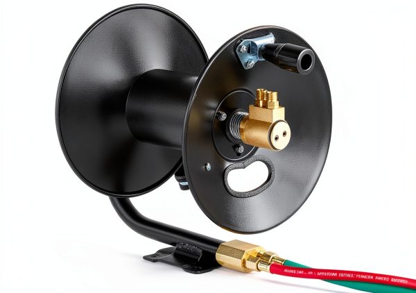 VEVOR Welding Hose Reel Hand Crank 3FT Lead-In Hose Wall Mount Steel-9