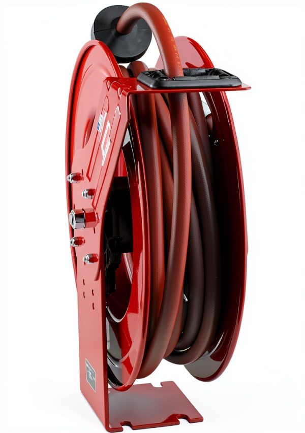 Lincoln 83754 Series Air/Water Hose Reel 50ft Rubber All‑Steel Red-2