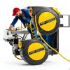 Retractable Air Hose Reel Vkndoynt 3/8in x 50ft Hybrid with 5ft Lead-5