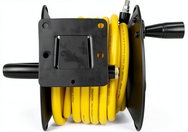 DEWALT 3/8" x 50 ft Manual Hose Reel Yellow Rubber-4